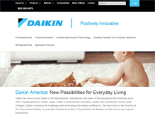 Tablet Screenshot of daikin-america.com